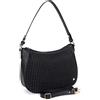 Hexagona Paris Donna-Collezione ECLATS-Prugna-in Sintetico Cartella-Satchel Borsa a Tracolla, 30,5 x h : 22,5 x P : 9 cm