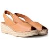 Toni Pons Espadrillas da Donna con Zeppa in Pelle - BERNIA-P - Cuero, 38 EU