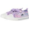Disney Scarpe da ginnastica basse per bambine e ragazze, in poliuretano, con licenza ufficiale, con cinturino di fissaggio al tatto e design floreale esclusivo di A2Z 4, Viola, 33 EU