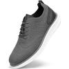 SVNKE Scarpe Oxford Uomo in Pelle Classiche Stringate Derby Basse Oxford Vintage Elegante Leggere Grigio 47