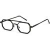 Dollger Occhiali da sole aviator da donna e da uomo con cerniera regolabile Occhiali da sole di design con protezione UV Disponibili in diversi colori Nero trasparente