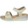 Valleverde Sandali Donna 55566-2026 in Pelle Avorio Scarpe Casual Comode, Leggere e Flessibili, Ideali per Primavera Estate. EU 39