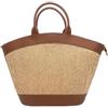 Superflybags Donna Borsa a Spalla in vera Pelle e Rafia Modello SAFARI XL 30x31x14 Made in Italy