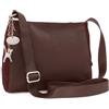 Catwalk Collection Handbags - Borsa a Tracolla Media in Pelle e Camoscio - Borsa a Mano Donna - Formato A5 - Charlotte - Marrone