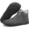 Mishansha Scarpe Invernali Barefoot Uomo Donna Stivali Neve Comode Caldo Stivaletti Inverno Antiscivolo Flessibile Scarponcini con Imbottitura Calda, Grigio Ghiaia 43EU