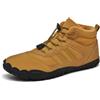 AONEGOLD Barefoot Stivali Invernali Impermeabile Uomo Donna Caldo Comodi Antiscivolo Sneaker Scarponi da Trekking Shoes(Giallo,44 EU)
