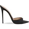 Generico Mules Tacco A Spillo Punta Stretta Punta Aperta Senza Retro Facili da Indossare Tacco Alto Scarpe Eleganti Tomaia Liscia Design Leopardato Festa Sera