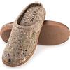 ESTRO Ciabatte Uomo Casa Feltro - Pantofole Uomo Feltro Ciabatte Casa Babbucce Pantofole Chiuse DUO (Beige, 40 EU)