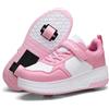 ENEN Scarpe con Rotelle Bambina Bambino, Scarpe da Ginnastica a 2 Ruote per Ragazzi e Ragazze, Kids Skate Roller Shoes per Esterni, Staccabile Pattini a Rotelle
