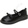 Ulalaza Scarpini Lolita per Donna Scarpe Mary Jane in Cuoio Nodo in Dentella Bottine Compensate per Cosplay Stile Mignon