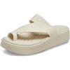 Crocs Getaway Platform Toe Loop, Sandali Donna, Sandstone, 39/40 EU