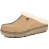 inblu Pantofole Donna Invernali con Bordo e Interno in Ecopelliccia, Camel, 38 EU