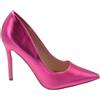Malu Shoes Decollete Donna a Punta Satinato Fucsia Rose Tacco a Spillo 12 cm Linea Basic Elegante Scarpe per Cerimonie Eventi (37 EU)