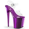 Pleaser FLAMINGO-808 Clr/Purple Chrome UK 2 (EU 35)