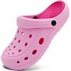 Procity Zoccoli | Sabots Unisex per Donne e Uomini | Clogs da Giardino Traspiranti | Scarpe da Giardino | Pantofole Leggere | Sandali da Spiaggia Rosa 42