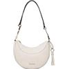 Liu Jo Borsa Cirry a Tracolla M Cream, Poliestere, 24 x 18 x 7 cm, Tracolla Regolabile, Chiusura con Cerniera, Stile Casual