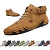 Overhil1s Uomo Stivali Alti in Pelle Scamosciata Fatti a Mano, Beck Scarpe Uomo Impermeabili Antiscivolo Leggere Traspiranti Stivali Uomo for l'escursionismo e la Guida (Color : Marrone, Size : 44 EU)