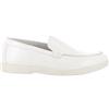 UOMO DESIGN - Mocassino Slip-on Uomo Elegante Morbido e Confortevole in Suedine e Pelle Vegana - Laurent, 1 x Bianco, 41 EU
