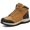 AX BOXING Scarpe Uomo Invernali Stivali Caldo Scarponcini Trekking Antiscivolo Scarpe da Neve Comode Outdoor Stivaletti Taglia 41-46 EU(Giallo, 43 EU)