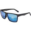 BUNVICK Occhiali Da Sole Polarizzati Ad Alta Definizione In Vetro Genuino Per Uomini E Donne, Design Italiano, Cuscino Nasale, Anti-Riflesso,UV400(6609 Bari Blue)