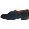Nero Giardini NEROGIARDINI Mocassino in morbido camoscio con nappine. Made in Italy Blu BLU