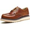 Epochsaga Uomo Pelle Morbida Comfort Moda Classica Scarpe Moc Toe (Giallo-Marrone, Adulto, Uomo, 43, Numero, Sistema Taglie Calzature EU, Media)