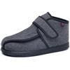 Generico Calde Pantofole Uomo Donna Invernali da Casa Imbottite per Diabetici Extra Large Scarpe Diabetiche Piedi Gonfi Collo Alto Ciabatte (Grigio, L, Adulto, 41, Numero, Sistema Taglie Calzature EU, X-Larga)