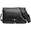 MISAKO Enide Borsa a tracolla con doppio manico Donna - Enide Nero 18 X 27 X 10 cm