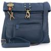 Catwalk Collection Handbags - Borsa a Tracolla Piccola in Pelle - Borsa Messenger Donna - Borsetta con Tracolla Regolabile - Dispatch - Blu Scuro