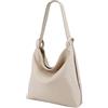 SH Leder Zaino 2 in 1 da donna DayPack in vera pelle grana (larghezza 37 cm x altezza 35 cm) Rica G699, beige.
