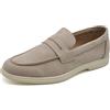 IF Fashion Scarpe Mocassini Slip On Loafers da Uomo in Camoscio Sintetico Pelle Scamosciato Eleganti e Casual 2Y353-1 Khaki N.41
