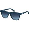 SOJOS occhiali da sole uomo donna polarizzati rettangolari retrò vintage classico quadrato UV400 protezione unisex occhiali SJ2502, blu scuro/blu, L