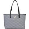 Valentino borsa shopper borsa a tracolla Queen Re Shopping Bag Nero/Multicolor grigio scuro