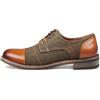 Infinity Leather Scarpe Oxford da Uomo in Tweed di Pelle Marrone - Theon