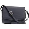VISCONTI - Borsa a Tracolla Pelle - Messenger Bag Media da Donna - Borsa da Giorno Formato A5 con Multi Scomparto - 03190 Claudia - Blu Scuro