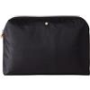 Borbonese BUSTINA MEDIUM nero Y66 DARK BLACK 29X22X9