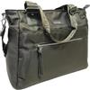 COVERI COLLECTION Borsa Donna in Nylon Impermeabile, Due manici, Dimensioni 38x17x31 cm, con Tracolla Regolabile Rimovibile, Multicolore Art. 5056-4 (VERDE MILITARE)