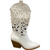 STILL Scarpe Donna Stivali Texani Cowboy Traforati Estate Nero Punta Moda Nuovi WESTERN HQ5063