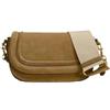 WDSBZNB Borsa Camoscio Marrone Borse a tracolla versatili da donna in pelle scamosciata smerigliata marrone, borse a alla moda