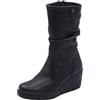 ENVAL SOFT 6769600 Nappa Soft Nero Tronchetti per Donna in Pelle con Lampo