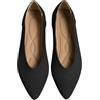 ticticlily Ballerine Donna Eleganti Estive Traspiranti Scarpe in Maglia Basse Comoda Antiscivolo A Punta Chiusa D Nero 40 EU