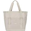 LARKSON Borsa Mare Donna Uomo Beige - Smilla - Borsone da Spiaggia Grande per Vacanze, Sport, Università, Viaggio - Tote Bag Shopper Con Cerniera - Idrorepellente