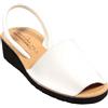 HECHO EN ESPAÑA Sandali Ibicencas, Menorquinas in Pelle con zeppa, altezza 4 cm, Ibicencas Estive, Cuoio, Suola leggera