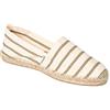 weltenmann Formentera - Espadrillas Slip-on Classiche in Cotone a Strisce con Borsa di Stoffa, 41-46, Handmade in Spain