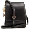 Catwalk Collection Handbags - Grande Borsa a Tracolla in Pelle - Borsa Messenger Donna - Bauletto Ufficio Formato A4 da Lavoro - City