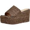 Generico Zeppa Donna Estiva Casual Comodi Sandalo Gioiello Moda Slip on Nuovi Sandali Eleganti Strass Fiore Bohemia Wedge Plateau Piscina Sandalo Estivi Scarpe Da Sposa Aperte Sandali Zeppa Pantofole