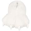 OEUVREBY 2 pantofole morbide da donna a forma di zampa di orso, pantofole in peluche per camera da letto, colore bianco, 20 x 33 x 10 cm, Bianco 20x33x10 Cm, Medium