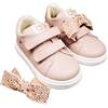 Balducci Primo Passo, Scarpe Sneakers per Bambini con Doppio Strappo, Fiocco Decorativo.Numerazione dal 20 al 26 (Rosa, Sistema Taglie Calzature EU, Bimbo (0-5 Anni), Numero, Media, 21)