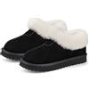 Mishansha Scarpe Donna Invernali Pantofole Ciabatte Pelose Casa Scarpe Calde Nero Gr.41
