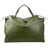 Cheval Firenze Borsa a Mano Algedi, Vera Pelle Made in Italy (Verde Militare)